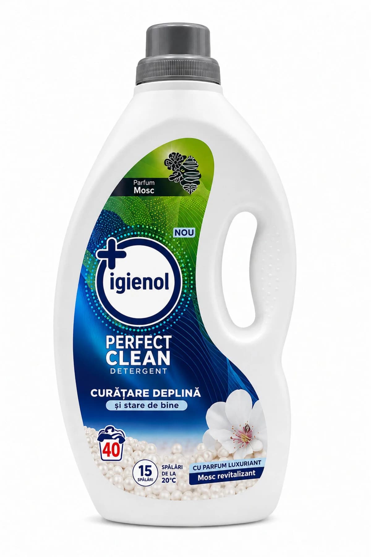 Detergent lichid Perfect Clean, Mosc Revitalizant, 40 spălări, 1.6 L