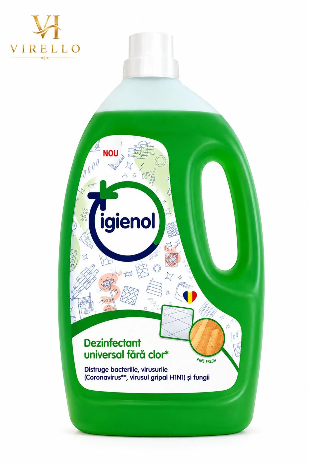 Dezinfectant Universal fără Clor, Pine Fresh, 4 L