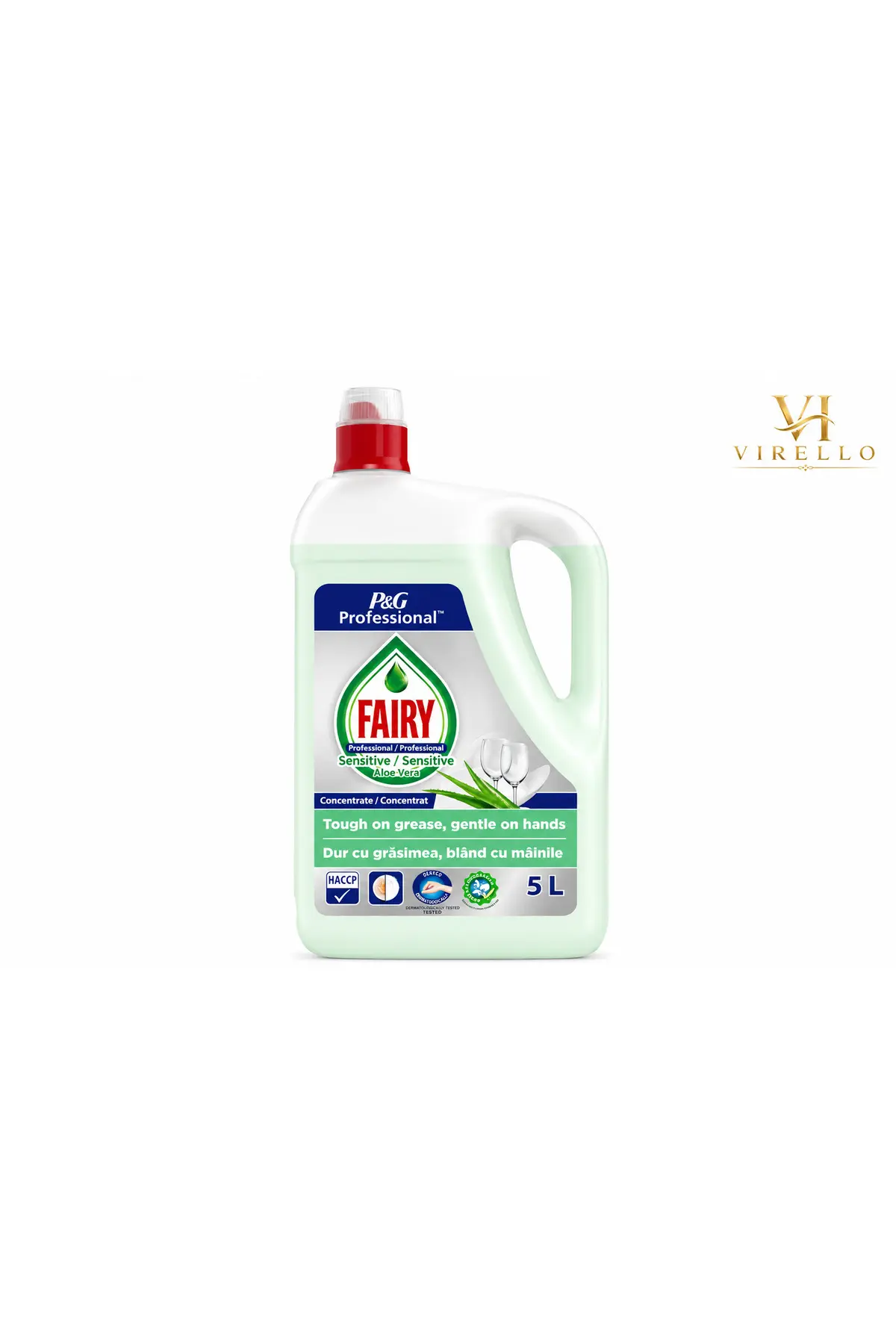Detergent lichid profesional pentru vase Professional Sensitive Aloe Vera, concentrat, 5 L