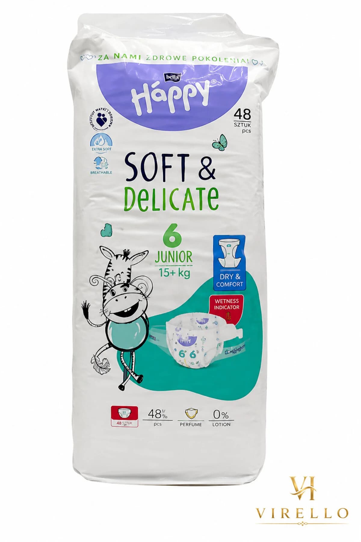 Scutece Soft & Delicate Nr. 6 Junior, 15+ kg, 48 bucăți