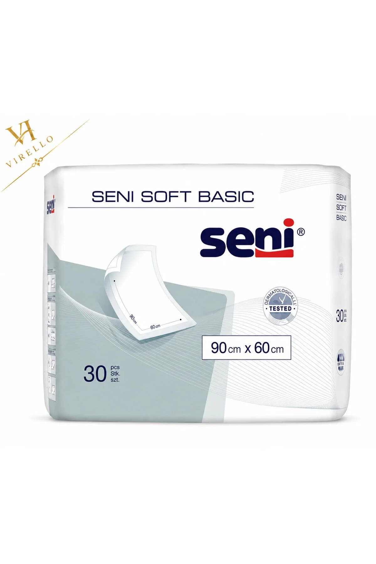 Soft Basic – Aleze Absorbante 90 x 60 cm, 30 bucăți