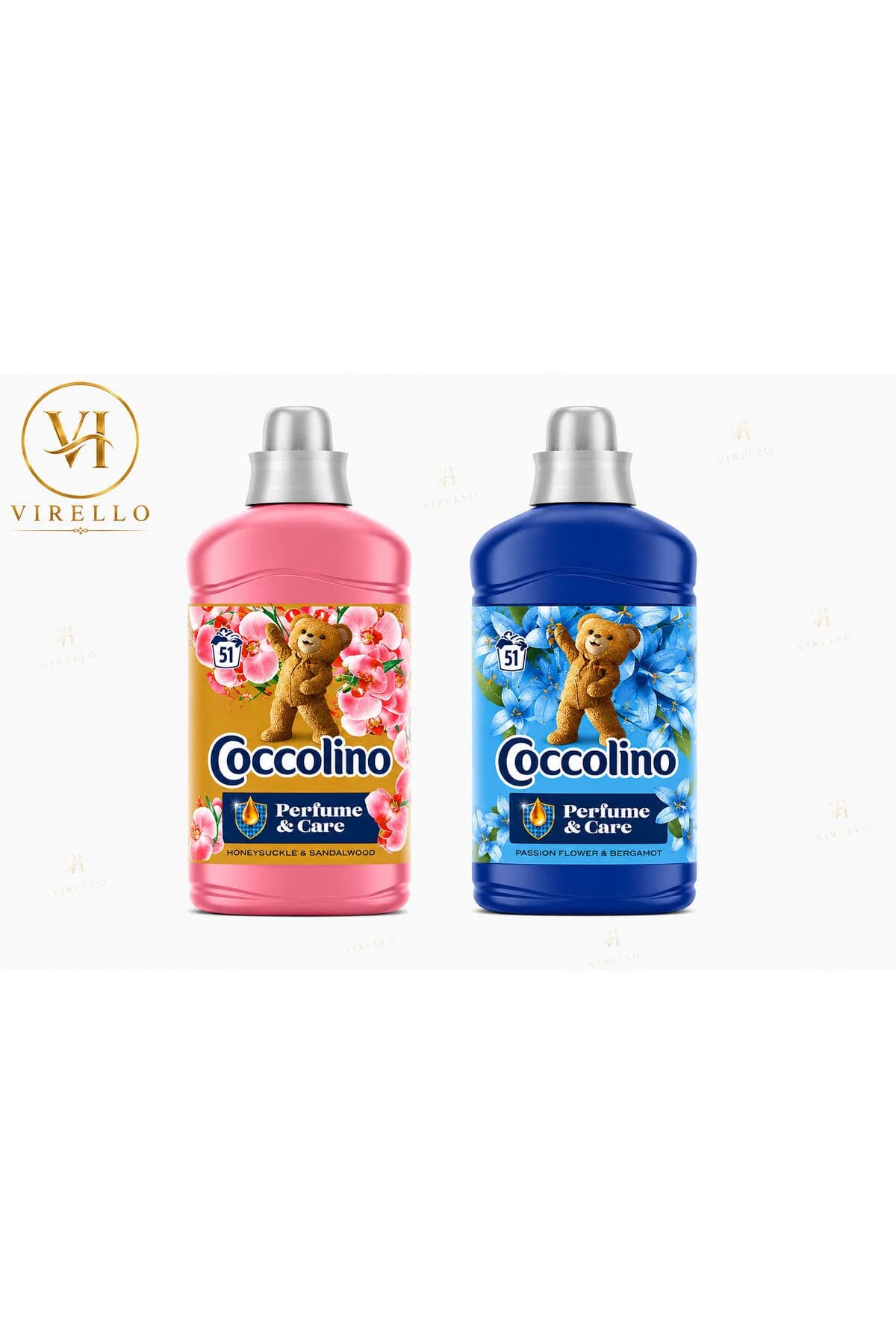 Set 2 x Perfume & Care Balsam de Rufe Concentrat, 1275 ml, 51 spălări, Arome Diferite