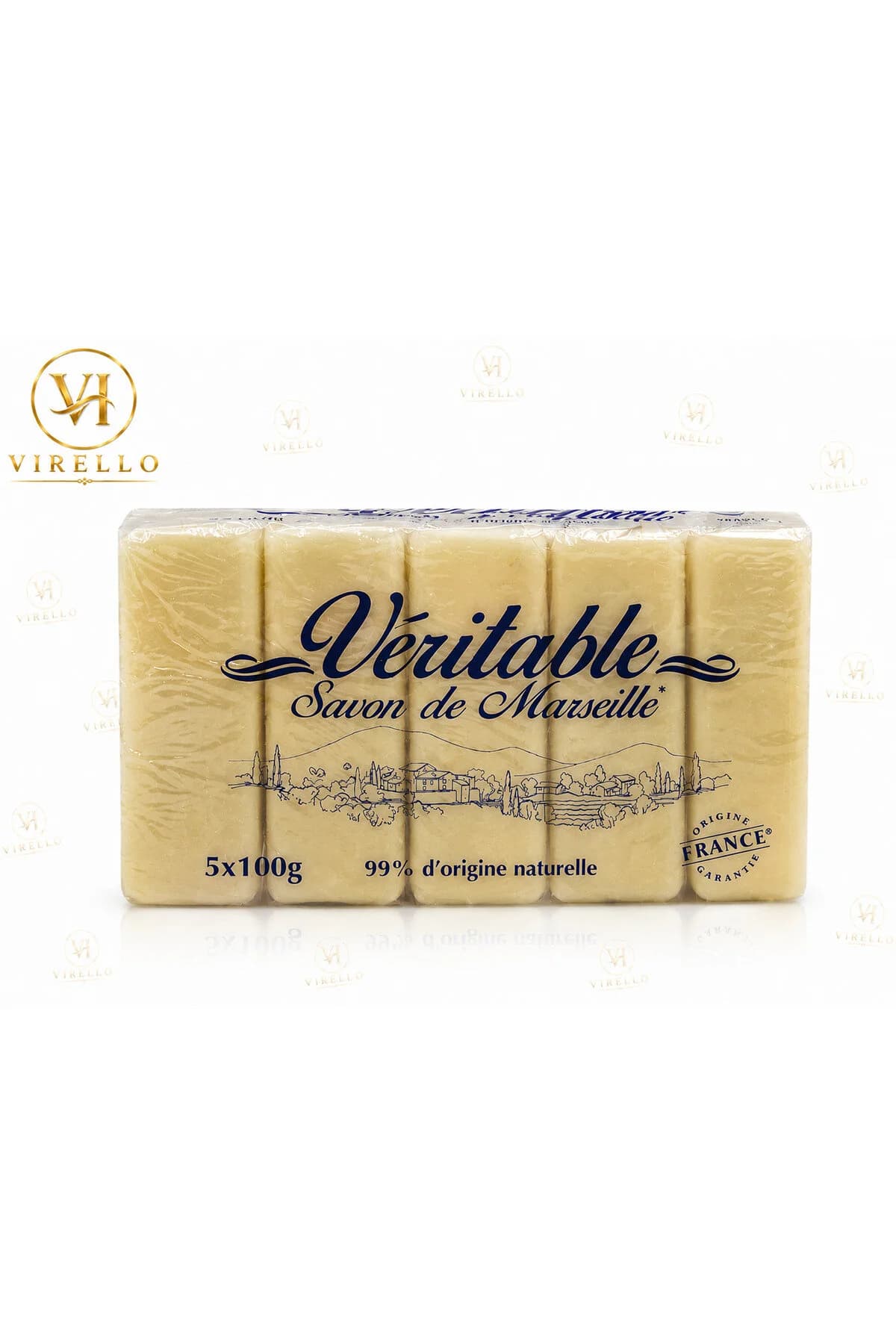Săpun solid Véritable Savon de Marseille, 5 x 100 g, 99% origine naturală