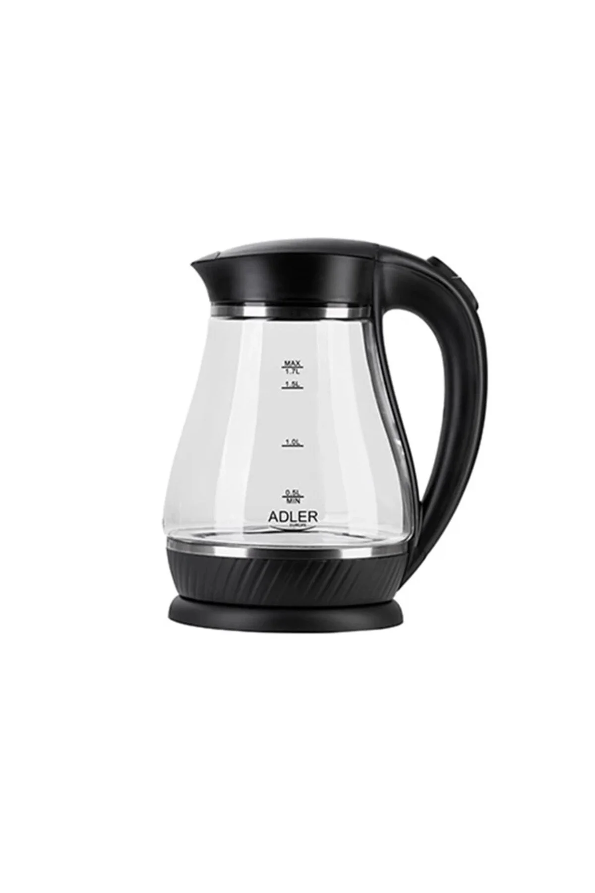 Fierbător de apă LED fără fir, negru, 2200W, 1.7L – practic, durabil și ușor de utilizat