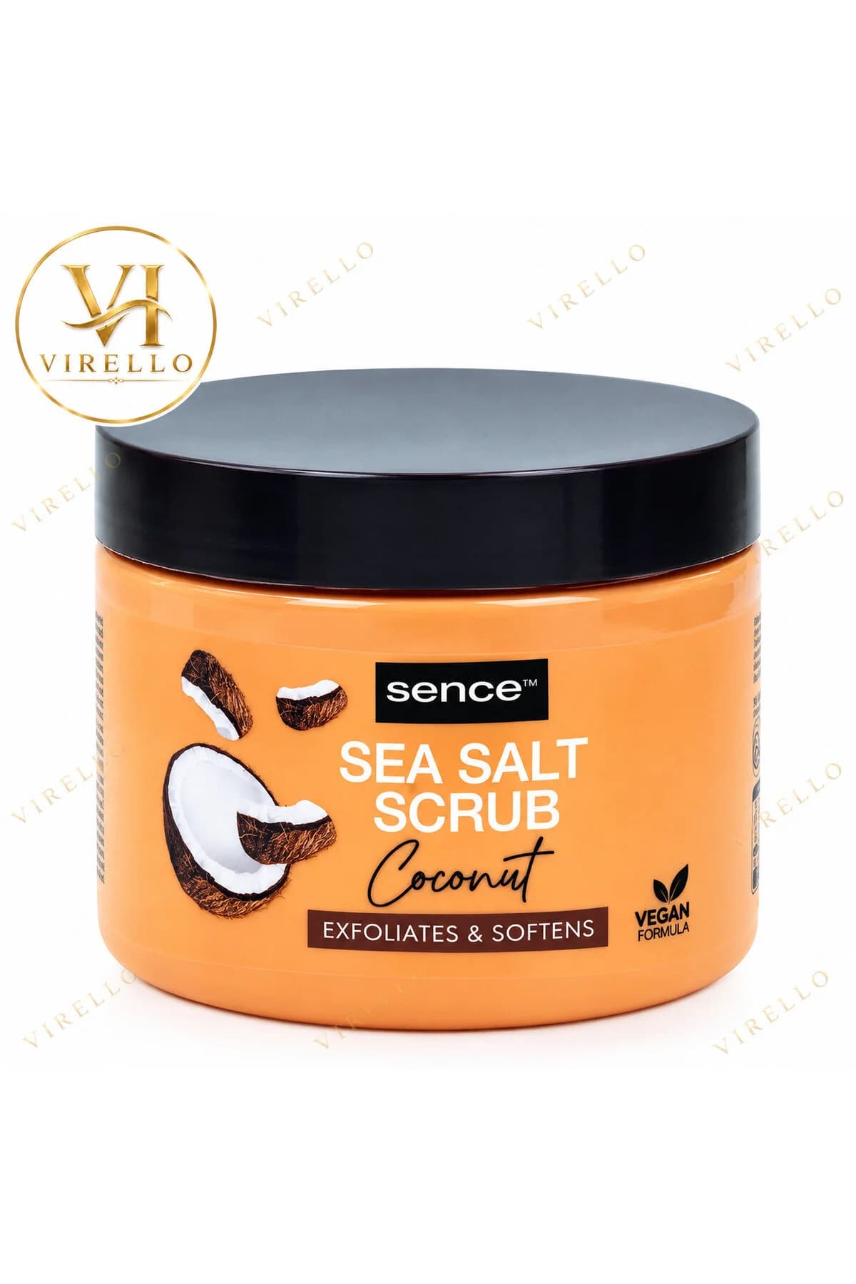 Cremă Exfoliantă pentru Corp cu Sare de Mare și Cocos, 500 g