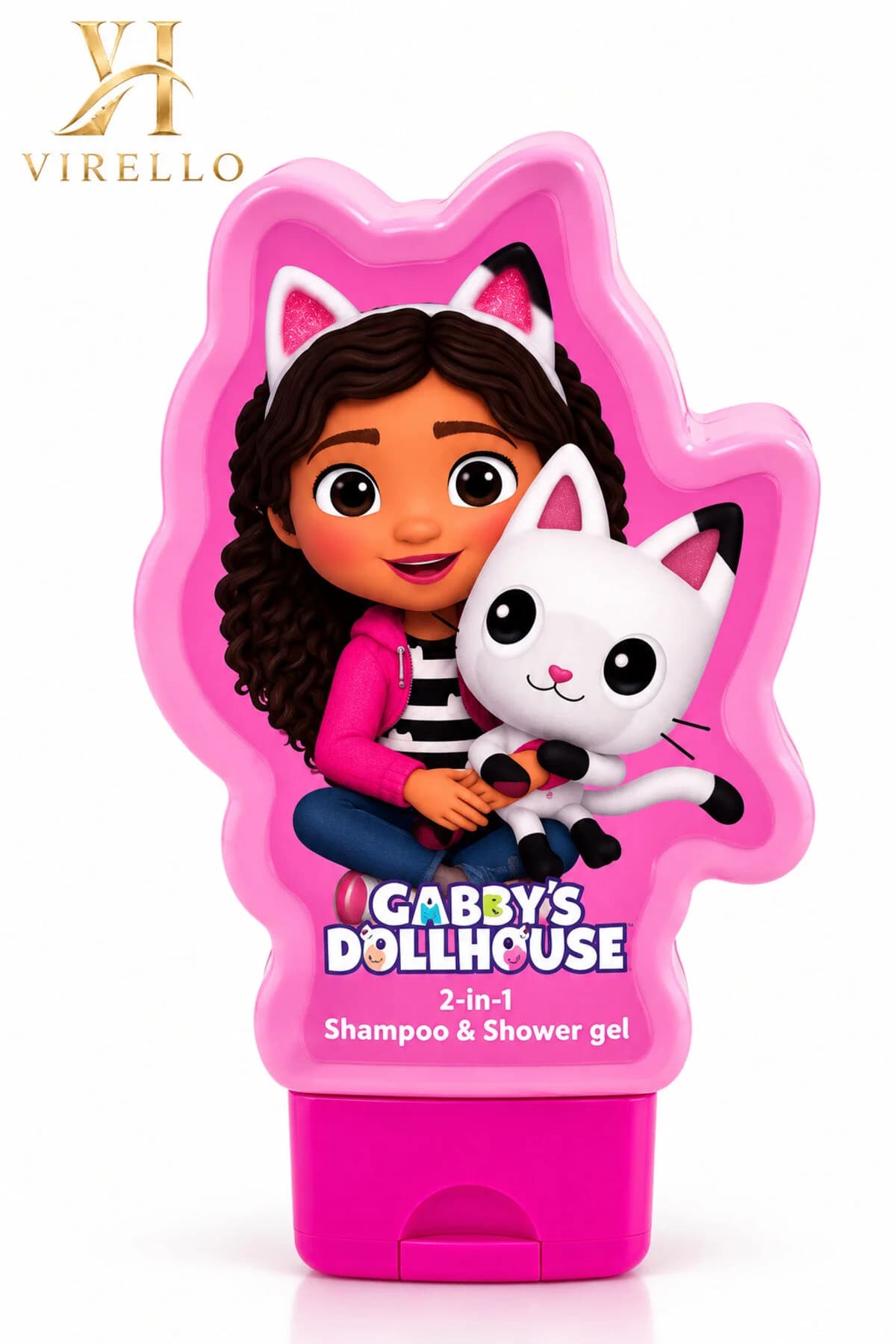 Gabby’s Dollhouse Șampon & Gel de Duș 2 în 1 pentru Copii, 300 ml, Ambalaj 3D