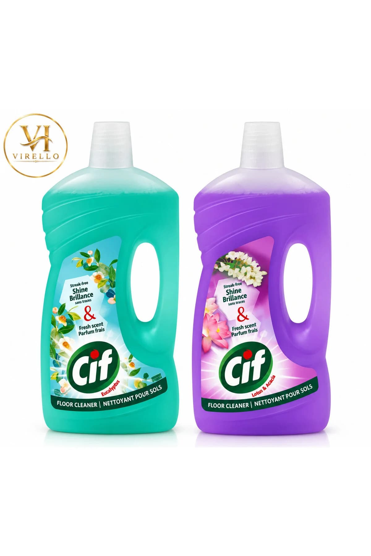 Set 2 x Soluție pentru Pardoseli 1 L, Eucalyptus & Lotus