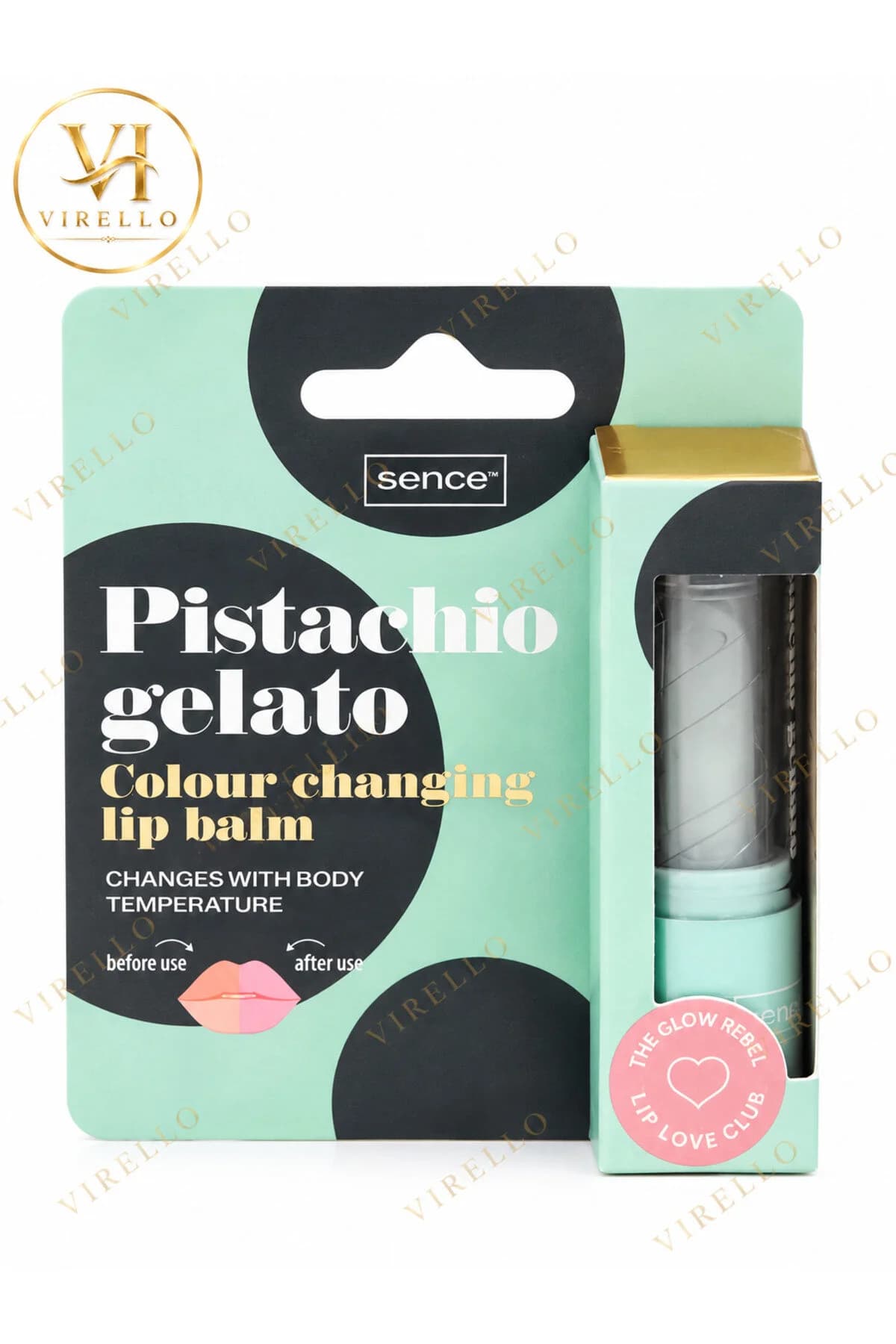 Balsam de Buze 3 g The Glow Rebel Pistachio Gelato, cu Nuanță Adaptabilă