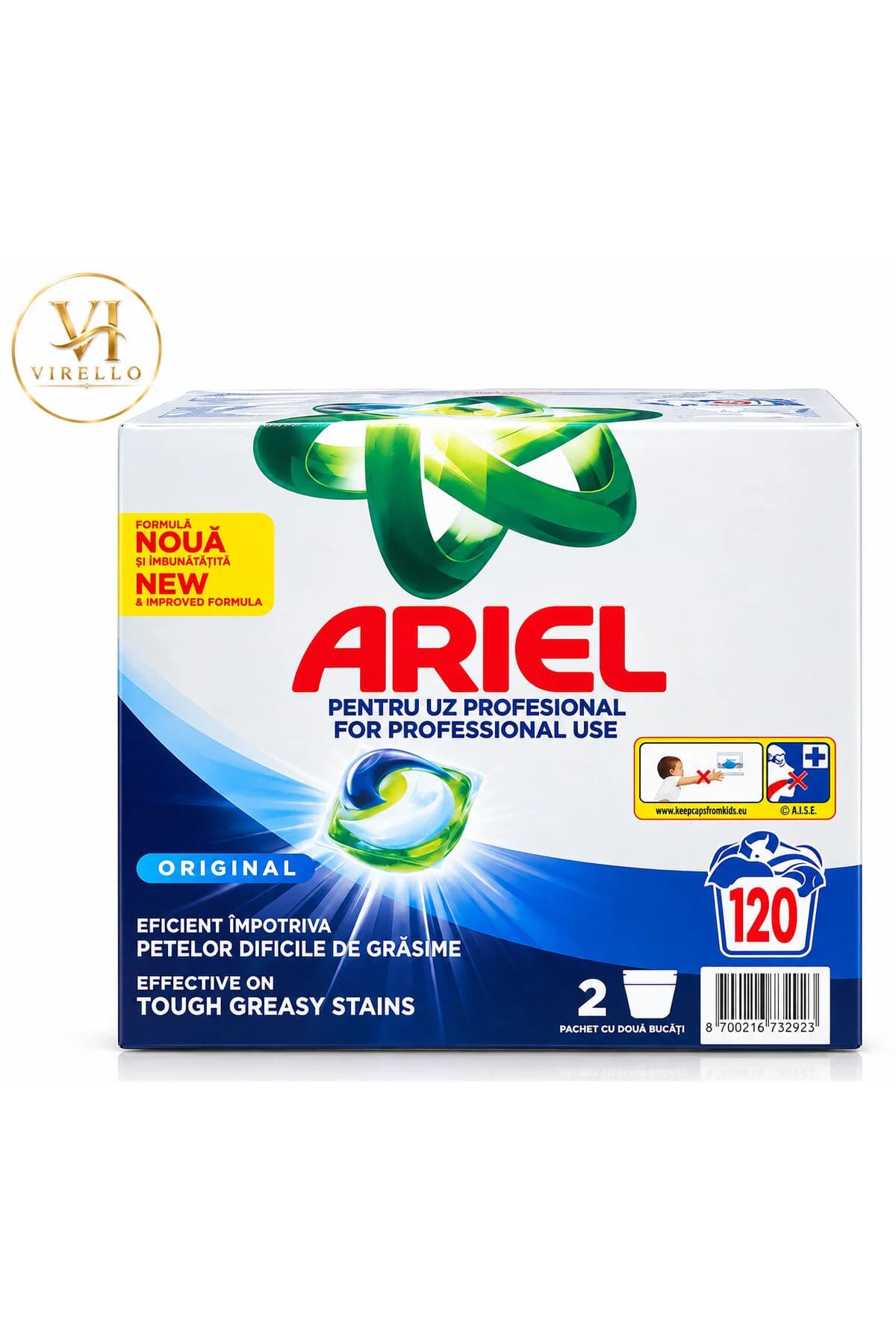 Ariell Professional Original Detergent Pudră 120 Spălări