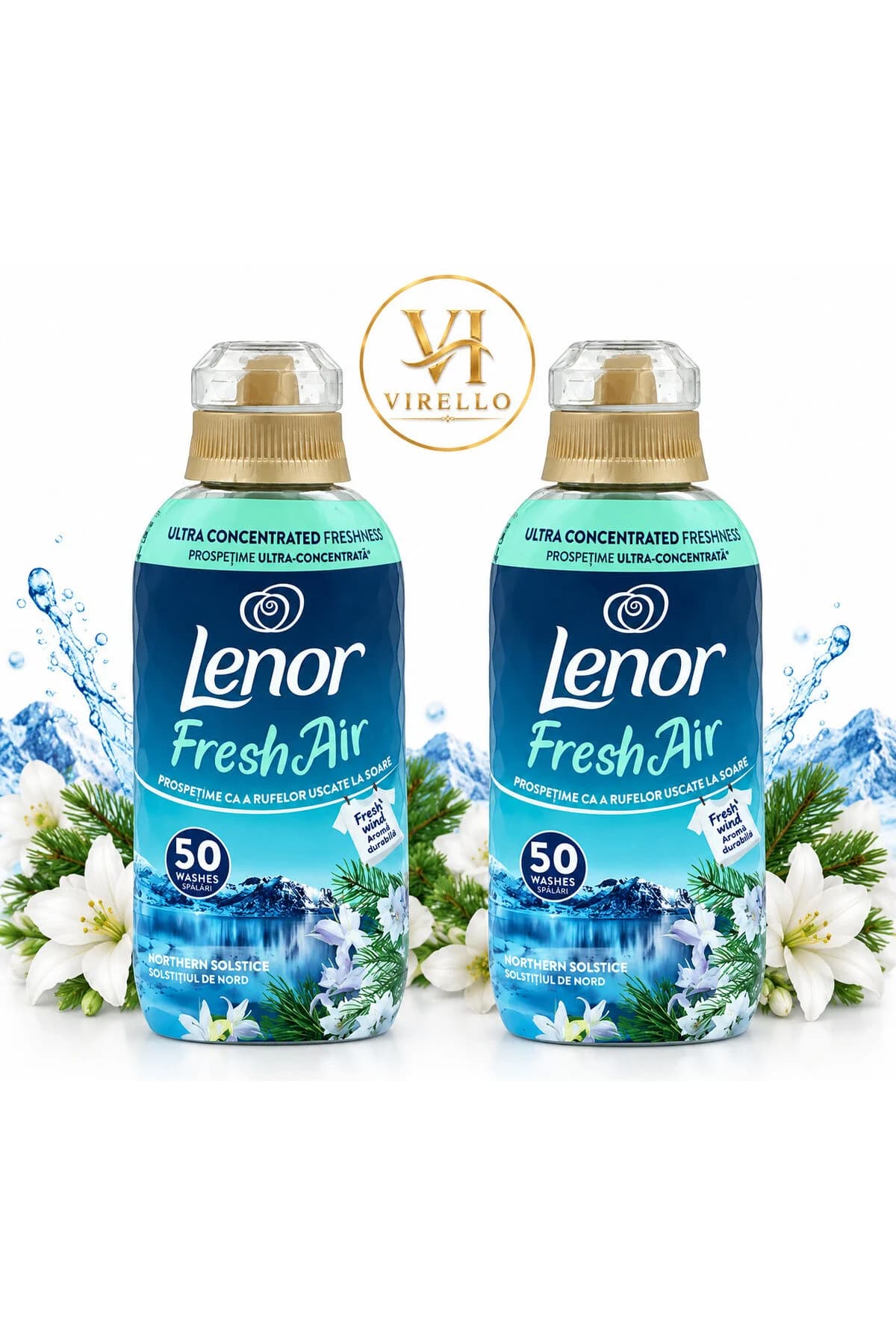 Set 2 Balsamuri de Rufe Fresh Air Northern Solstice, 700 ml, 50 Spălări/Buc