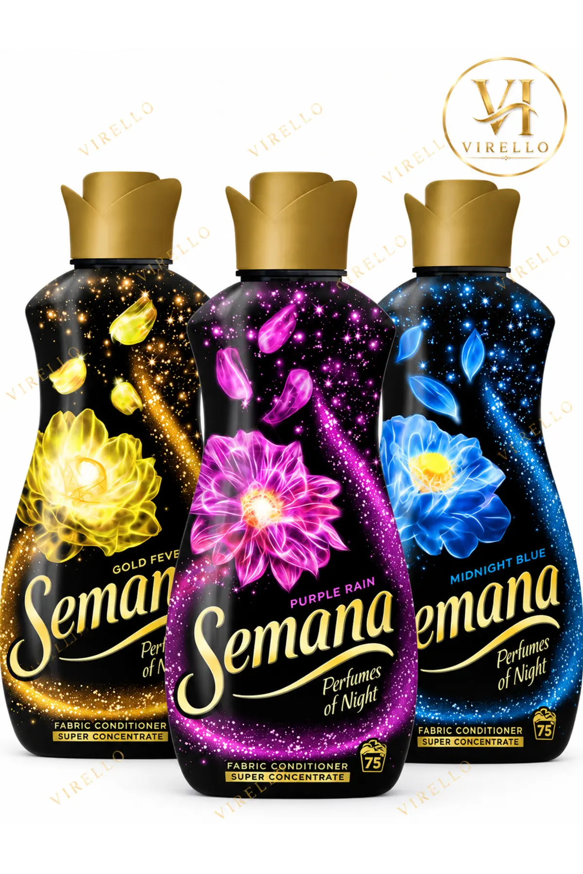 Set 3 Balsamuri de Rufe Perfumes of Night Superconcentrate, 1.65 L, 75 Spălări/Buc