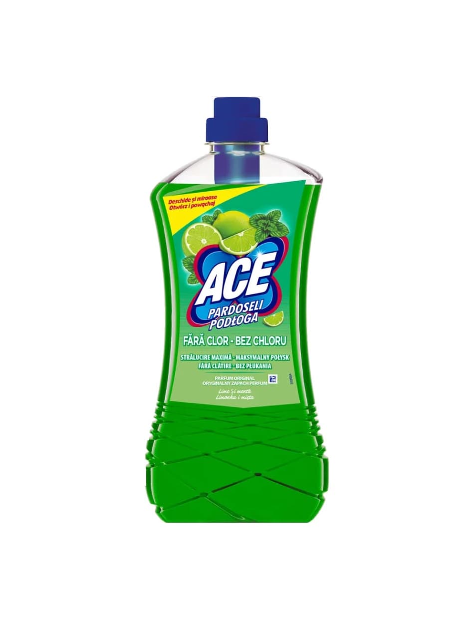 ACE SOLUȚIE PARDOSELI FĂRĂ CLOR 1 L LIME ȘI MENTĂ