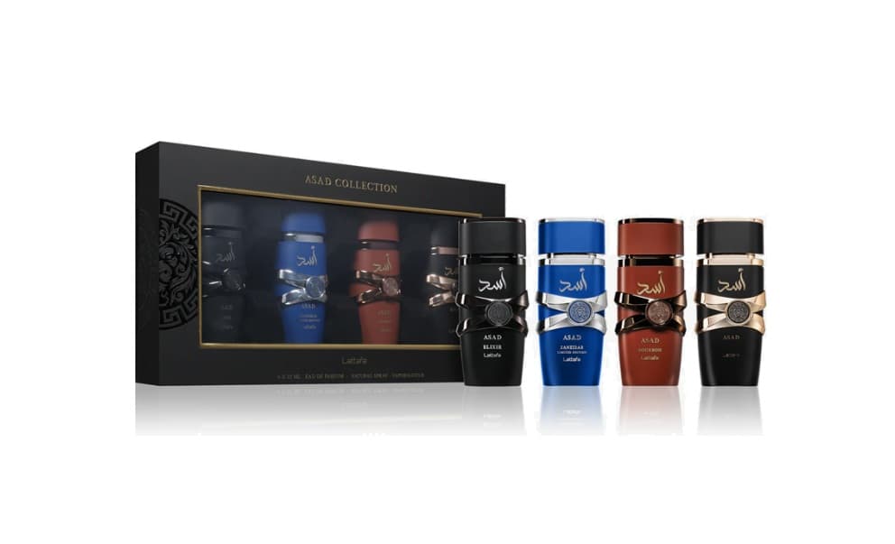 Lattafa set apa de parfum 4X25 ml asad collection