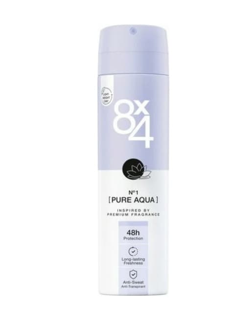 8x4 Deodorant Woman Pure Aqua 150ml