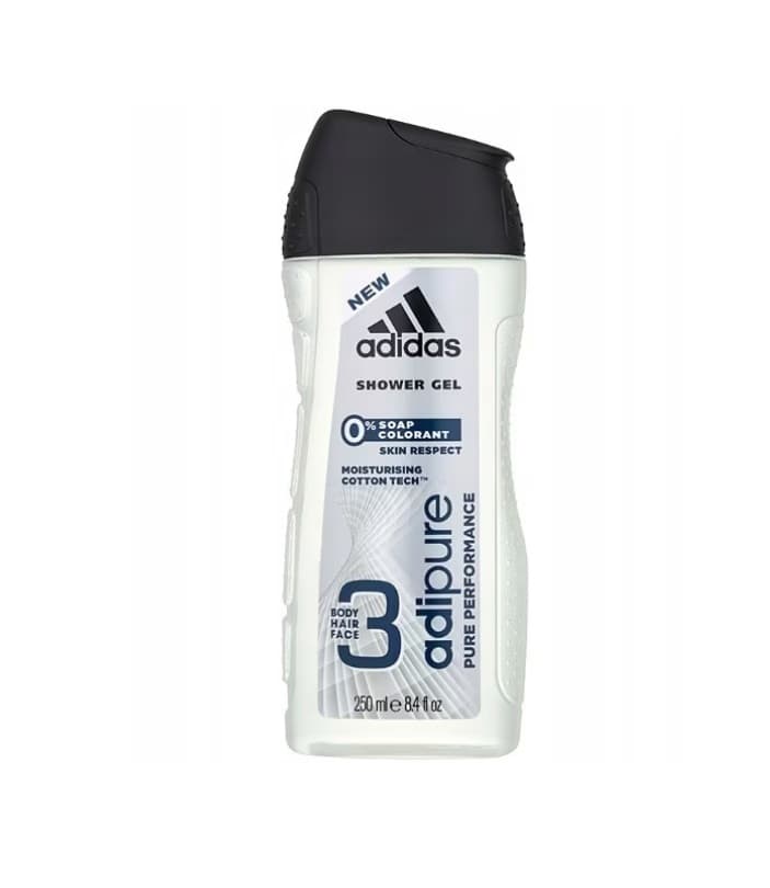 Gel de dus pentru barbati, Adidas, AdiPure Man, 250 ml