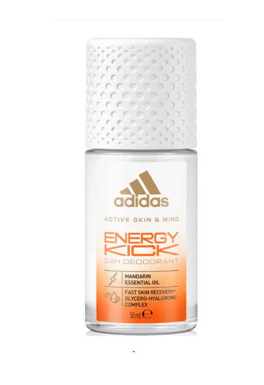 ADIDAS ANTIPERSPIRANT ROLL ON 50ML WOMEN ACTIVE SKIN ENERGY KICK