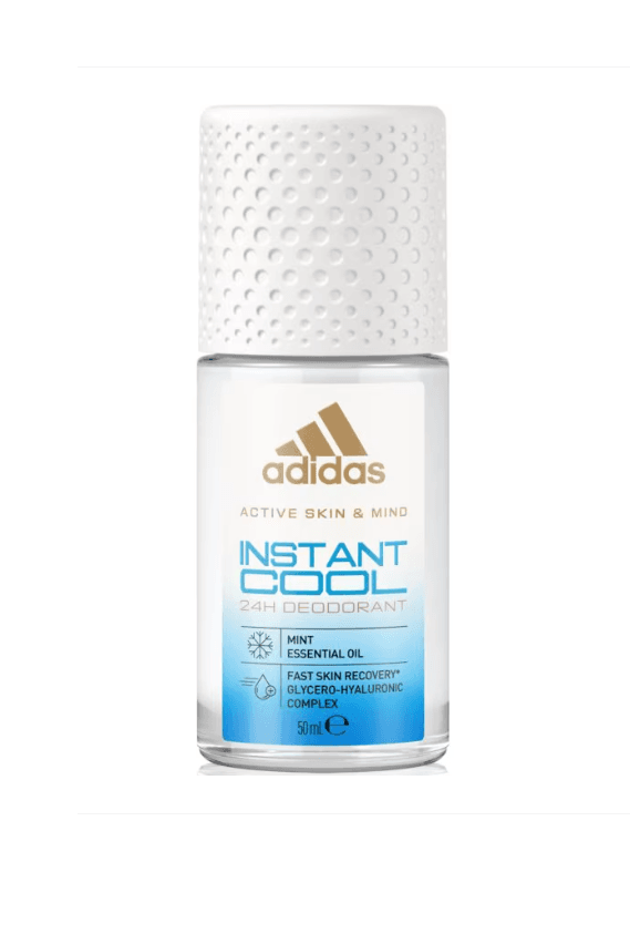 ADIDAS ANTIPERSPIRANT ROLL ON 50ML WOMEN ACTIVE SKIN INSTANT COOL