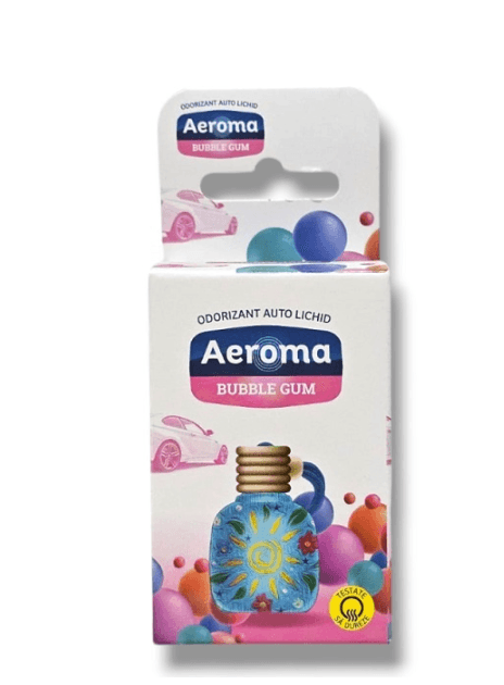 Odorizant Auto Oglinda Sticluta Aeroma Bubble Gum, 6 ml