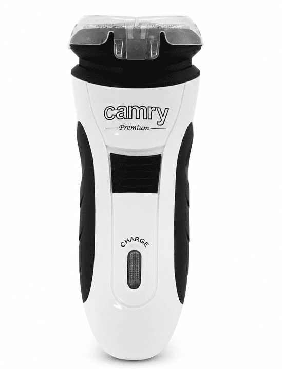 Aparat de Ras Electric Camry Premium, Reîncărcabil, Design Ergonomic, 0.5KG, Alb/Negru, Aparat de Bărbierit pentru Utilizare Zilnică