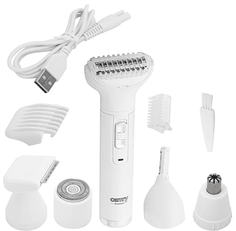 Set Trimmer Adler/Camry 5in1 Multifunctional: Cap Barbierit, Trimmer Nas, Sprancene, Perciuni, Accesorii Versatile, Ideal pentru Ingrijire Personala Completa