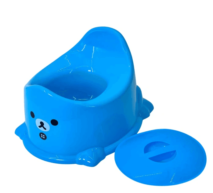 Oliță Copii cu Design Ursuleț – Plastic Rezistent, Ergonomică și Ușor de Curățat, Disponibilă în Mai Multe Culori