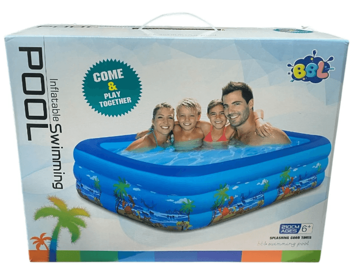 BBL PISCINA MULTICOLORA 260CMX165CMX54CM